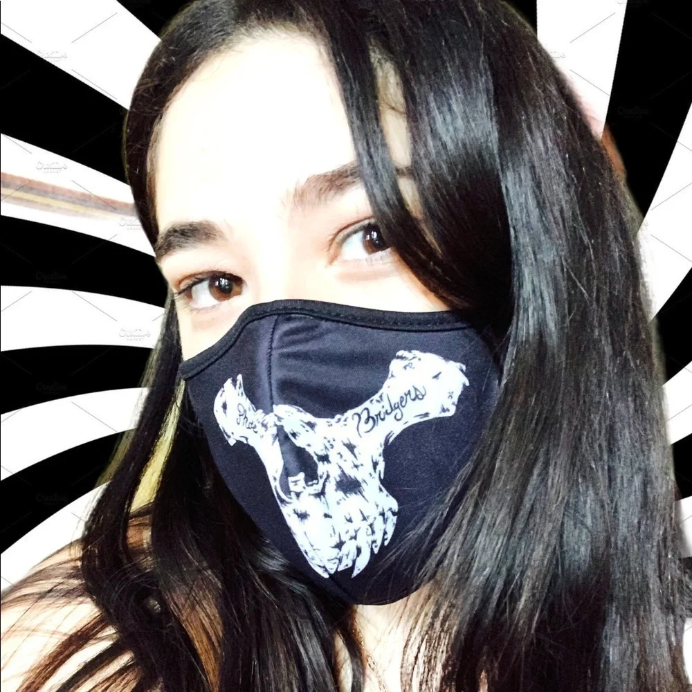 Phoebe Bridgers black skull masks official merchandise new in bag